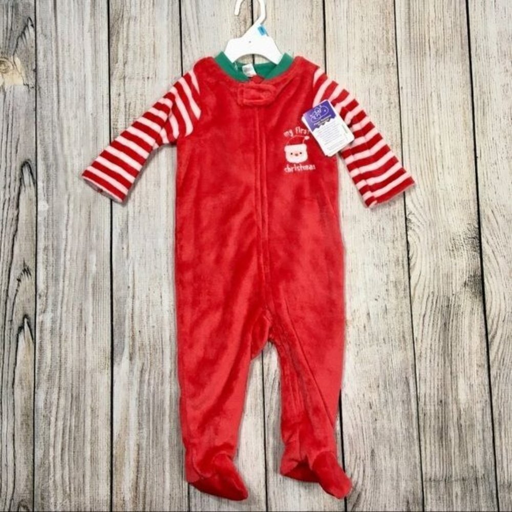 Baby Kiss My First Christmas Santa Pajamas Size 18M, 24M